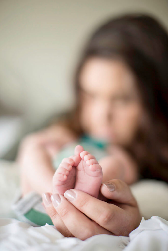 in home newborn photography in Midtown Airdrie